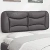 Image de vidaXL Coussin de tÃªte de lit gris 120 cm similicuir