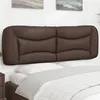 Image de vidaXL Coussin de tête de lit marron 160 cm similicuir