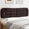 Image de vidaXL Coussin de tête de lit marron foncé 180 cm tissu