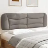 Image de vidaXL Coussin de tête de lit taupe 180 cm tissu