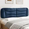 Image de vidaXL Coussin de tête de lit bleu 180 cm tissu