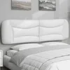 Image de vidaXL Coussin de tÃªte de lit blanc 180 cm similicuir