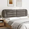 Image de vidaXL Coussin de tête de lit taupe 200 cm tissu