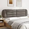 Image de vidaXL Coussin de tÃªte de lit taupe 200 cm tissu