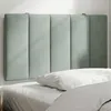 Image de vidaXL Coussin de tête de lit gris clair 80 cm velours