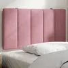 Image de vidaXL Coussin de tête de lit rose 90 cm velours