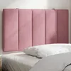 Image de vidaXL Coussin de tÃªte de lit rose 90 cm velours