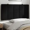 Image de vidaXL Coussin de tête de lit noir 100 cm velours