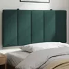 Image de vidaXL Coussin de tête de lit vert foncé 100 cm velours