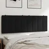 Image de vidaXL Coussin de tête de lit noir 120 cm velours374663