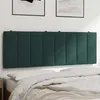 Image de vidaXL Coussin de tête de lit vert foncé 120 cm velours