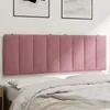 Image de vidaXL Coussin de tête de lit rose 120 cm velours