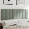 Image de vidaXL Vidaxl Coussin De Tête De Lit Gris Clair 140 Cm Velours