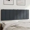Image de vidaXL Coussin de tête de lit gris foncé 140 cm velours