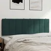 Image de vidaXL Coussin de tête de lit vert foncé 160 cm velours