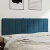 Image de vidaXL Coussin de tête de lit bleu 160 cm velours