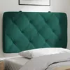 Image de vidaXL Coussin de tÃªte de lit vert foncÃ© 80 cm velours