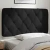 Image de vidaXL Vidaxl Coussin De Tête De Lit Noir 100 Cm Velours