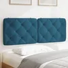 Image de vidaXL Coussin de tÃªte de lit bleu 140 cm velours