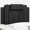 Image de vidaXL Coussin de tÃªte de lit noir 80 cm similicuir