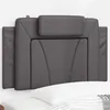 Image de vidaXL Coussin de tête de lit gris 80 cm similicuir