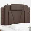 Image de vidaXL Vidaxl Coussin De Tête De Lit Marron 90 Cm Similicuir