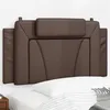 Image de vidaXL Coussin de tête de lit marron 100 cm similicuir