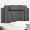 Image de vidaXL Coussin de tête de lit gris 100 cm similicuir