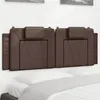 Image de vidaXL Coussin de tête de lit marron 120 cm similicuir