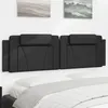 Image de vidaXL Coussin de tête de lit noir 180 cm similicuir