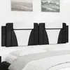 Image de vidaXL Coussin de tÃªte de lit noir et blanc 180 cm similicuir