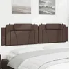 Image de vidaXL Coussin de tête de lit marron 200 cm similicuir