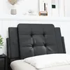 Image de vidaXL Coussin de tÃªte de lit noir 80 cm similicuir