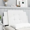 Image de vidaXL Coussin de tÃªte de lit blanc 80 cm similicuir