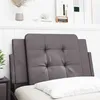 Image de vidaXL Vidaxl Coussin De Tête De Lit Gris 90 Cm Similicuir
