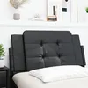 Image de vidaXL Coussin de tÃªte de lit noir 100 cm similicuir