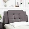 Image de vidaXL Vidaxl Coussin De Tête De Lit Gris 100 Cm Similicuir
