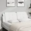 Image de vidaXL Coussin de tête de lit blanc 160 cm similicuir374867