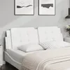 Image de vidaXL Coussin de tÃªte de lit blanc 160 cm similicuir