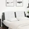 Image de vidaXL Coussin de tÃªte de lit blanc et noir 160 cm similicuir