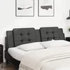 Image de vidaXL Vidaxl Coussin De Tête De Lit Noir 180 Cm Similicuir