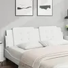 Image de vidaXL Coussin de tête de lit blanc 180 cm similicuir374874
