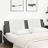 Image de vidaXL Vidaxl Coussin De Tête De Lit Blanc Et Noir 180 Cm Similicuir