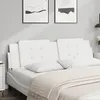 Image de vidaXL Coussin de tÃªte de lit blanc 183 cm similicuir