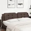 Image de vidaXL Coussin de tête de lit marron 200 cm similicuir