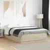 Image de vidaXL Cadre de lit avec LED sans matelas chêne sonoma 160x200 cm3209599