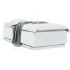 Image de vidaXL Cadre de lit sans matelas blanc 90x200 cm