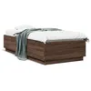 Image de vidaXL Cadre de lit chêne marron 90x200 cm bois d'ingénierie