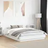 Image de vidaXL Cadre de lit avec lumières LED blanc 160x200 cm