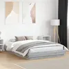 Image de vidaXL Cadre de lit avec lumières LED sonoma gris 120x200 cm